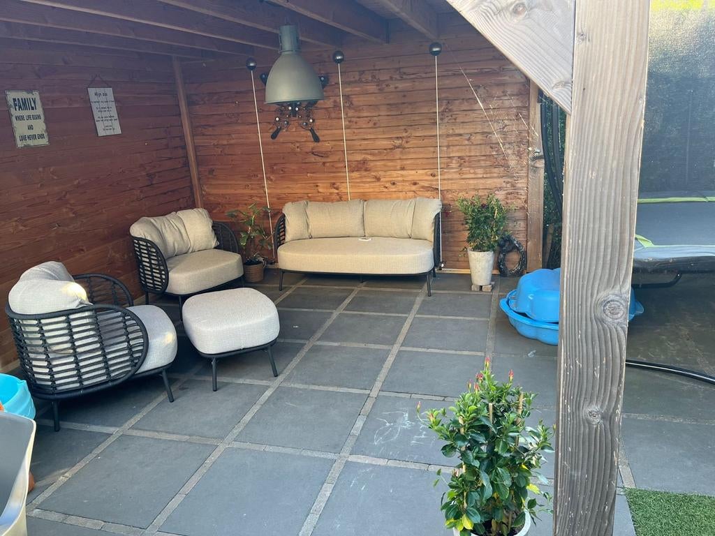 Loungeset Fabrice 4-Seasons Outdoor, Ophalen, 4 zitplaatsen, Aluminium, Zo goed als nieuw