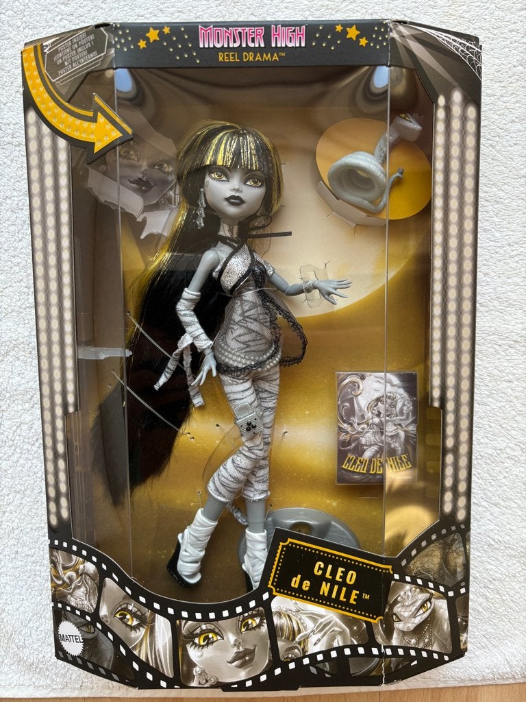 Monster high Reel Drama Cleo, Verzamelen, Poppen, Ophalen of Verzenden, Zo goed als nieuw, Pop