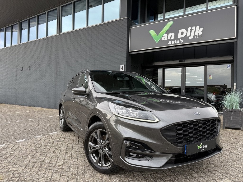 Ford Kuga 2.5 PHEV ST-Line X Trekhaak Navi Camera El.Stoel B, Gebruikt, Zwart, 4 cilinders, Origineel Nederlands