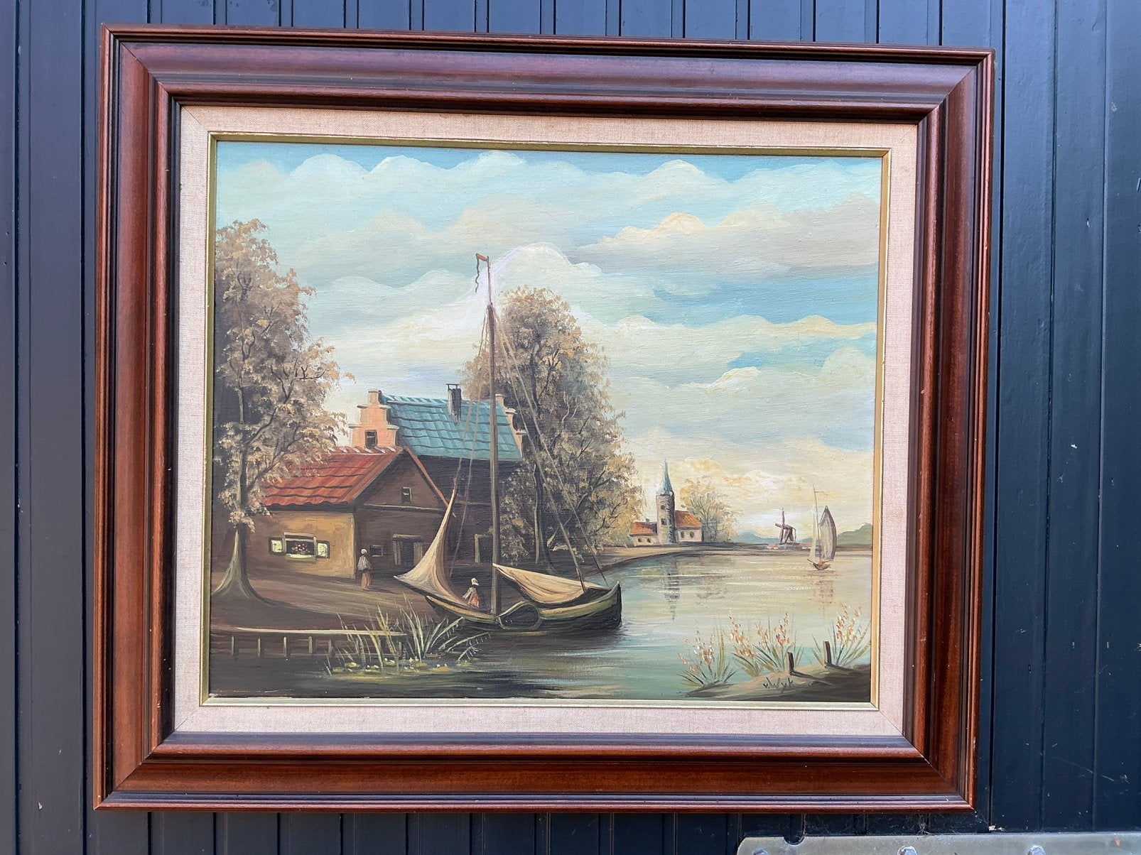 Schilderij, Ophalen, Doek, Oud hollands, Olieverf