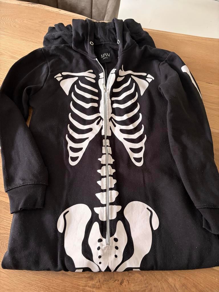 Skelet Onesie Halloween Kostuum - Maat M, Kleding | Dames, Carnavalskleding en Feestkleding, Gedragen, Kleding, Halloween, Maat 38/40 (M)