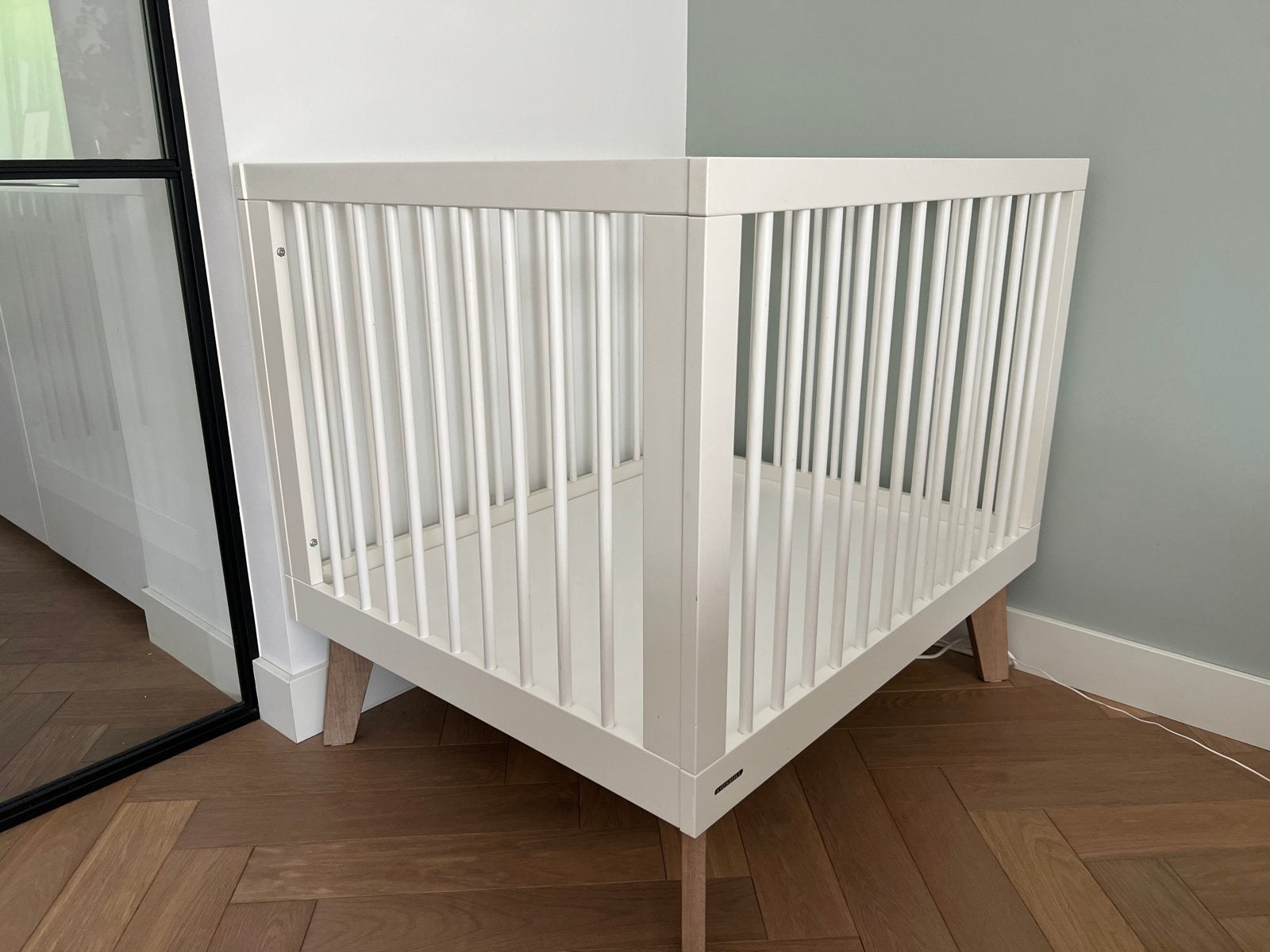 Kidsmill Sixties Box Wit Mat / Naturel - 3 Standen, Ophalen, Gebruikt, Vierkant, In hoogte verstelbaar