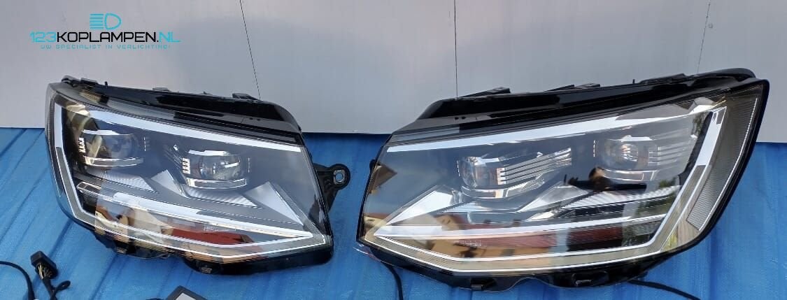 VW Volkswagen T6 7E1 Full Led koplamp + adapter / omvormkabe, Auto-onderdelen, Verlichting, Gebruikt, -, Volkswagen, -