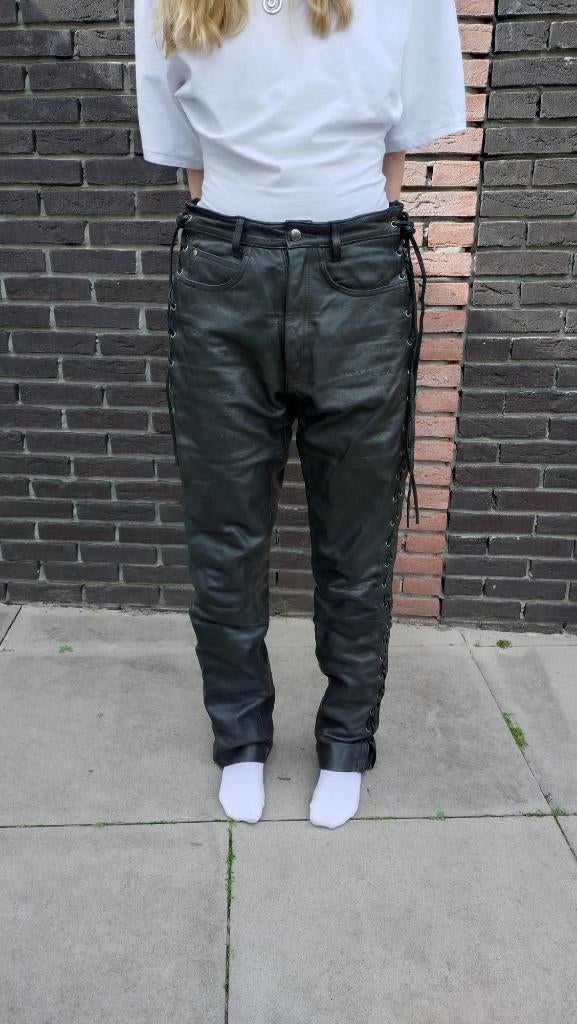 Vintage leren motorbroek maat 50, Motoren, Kleding | Motorkleding, Broek | leer, Dames, Ophalen of Verzenden, Revenger