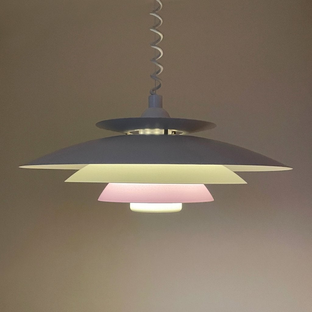 Form-Light Deens Mid Century design LAMP hanglamp japandi, Gebruikt, -, -, Metaal