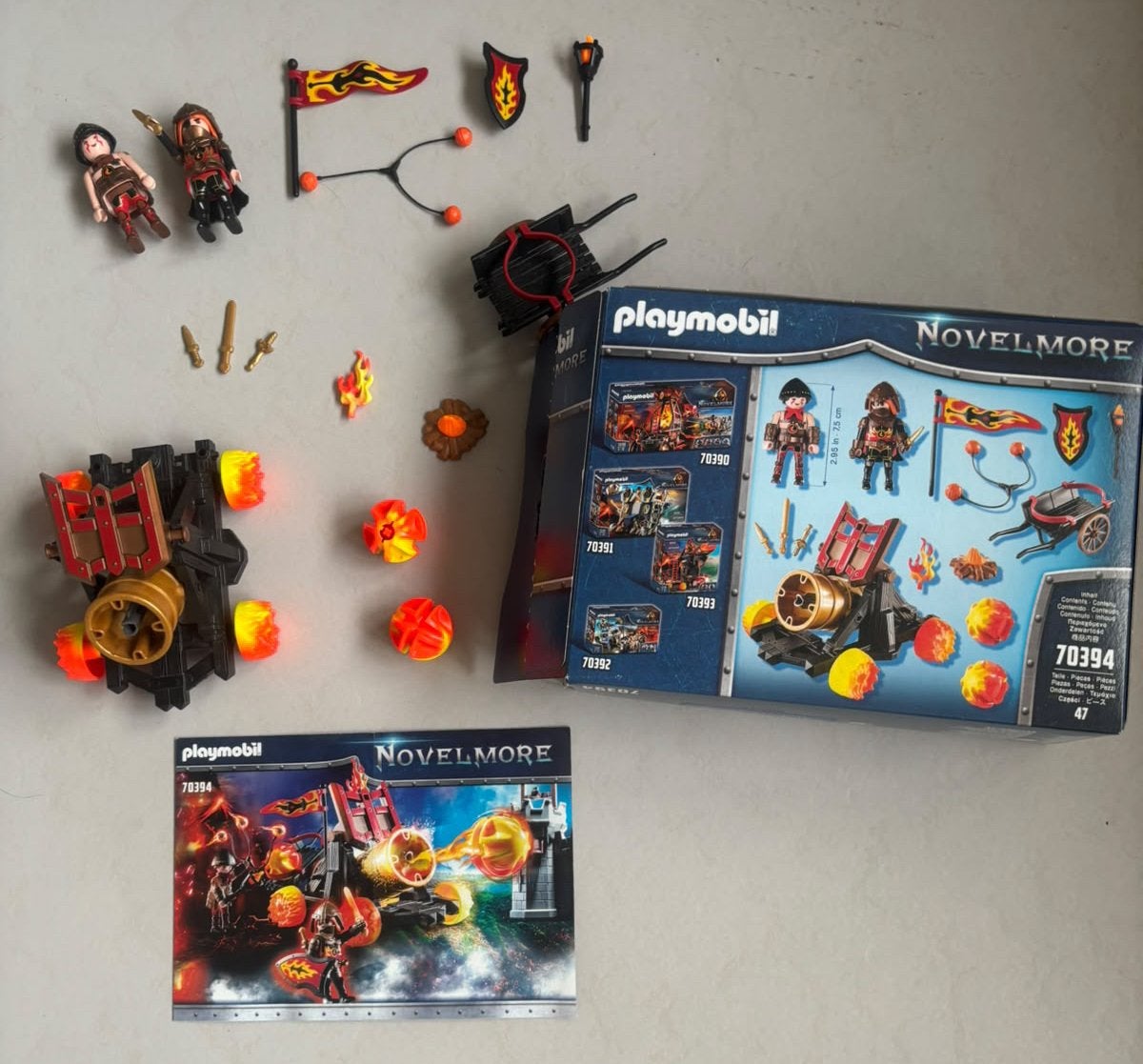 Playmobil Novelmore ridders met kanon, set 70394, Ophalen of Verzenden, Zo goed als nieuw