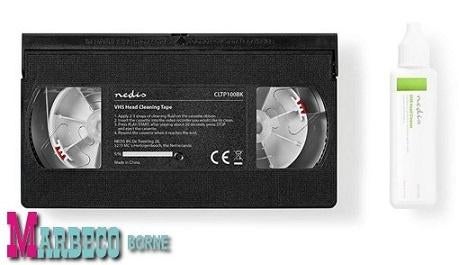VHS reinigingscassette, Videoband VHS-koppen incl. 20 ml, Alle leeftijden, Ophalen of Verzenden, Nieuw in verpakking, Overige genres