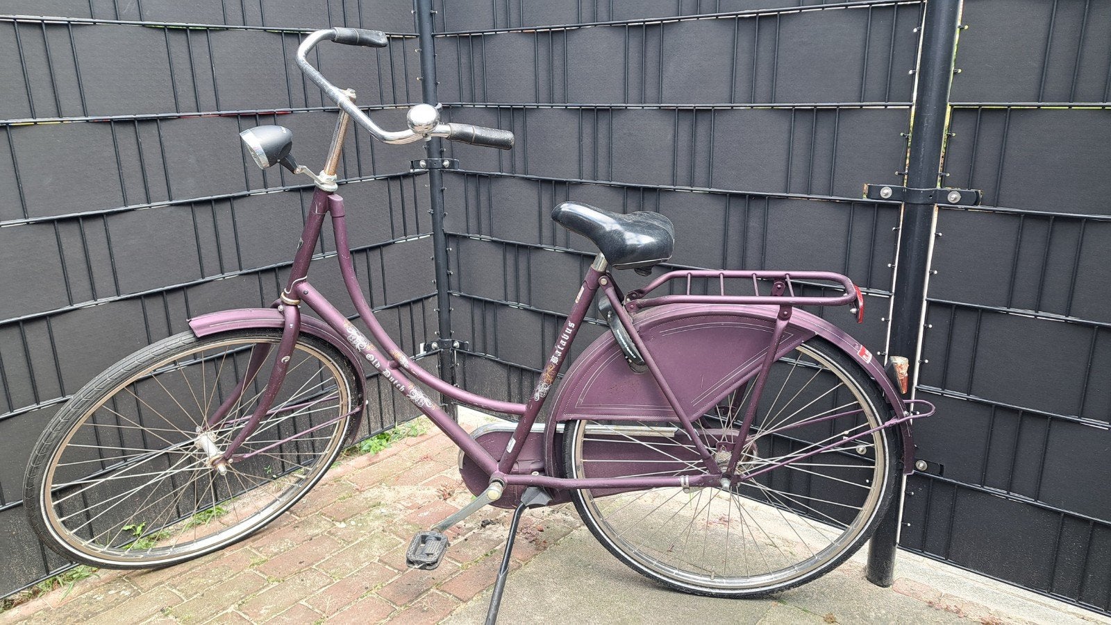 Batavus Old Dutch Damesfiets - Paars 28 inch, Fietsen en Brommers, Fietsen | Dames | Damesfietsen, Ophalen, Terugtraprem, Batavus