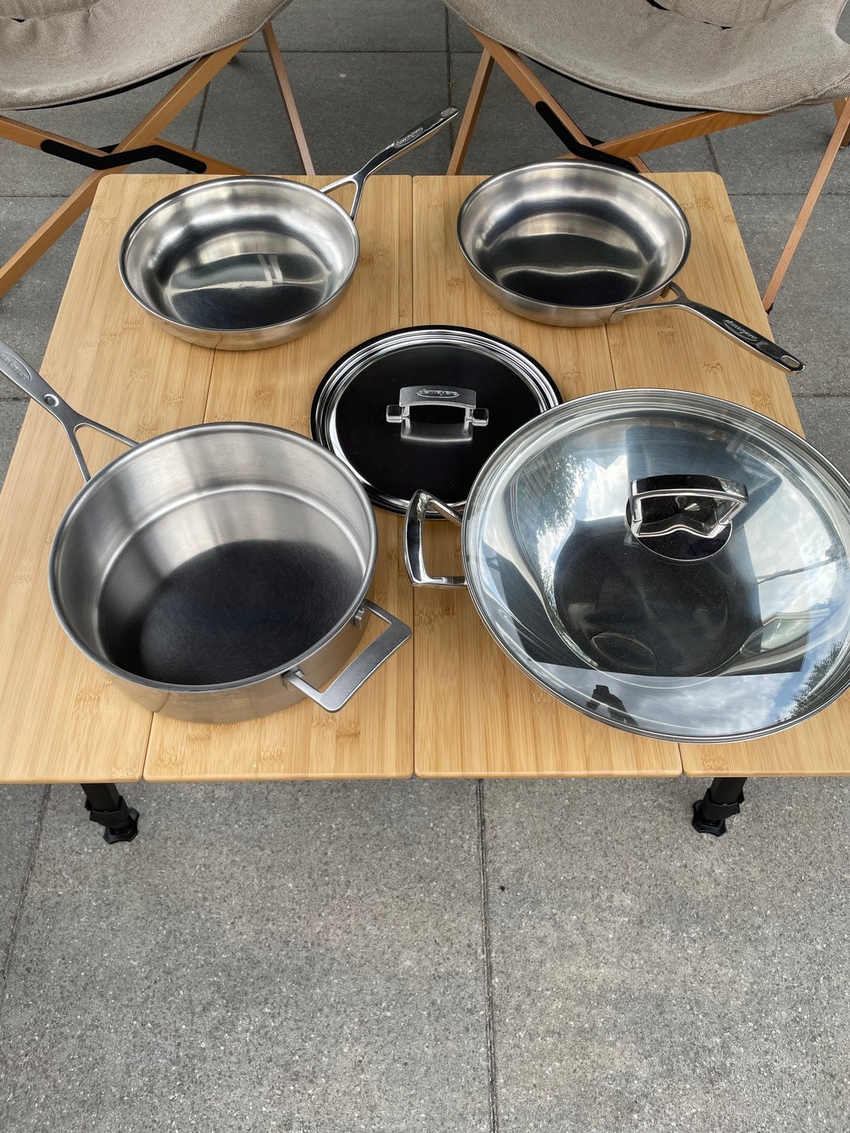 Demeyere Hapjespan Industry 5, Huis en Inrichting, Keuken | Potten en Pannen, Ophalen, Koekenpan, Demeyere, Gebruikt