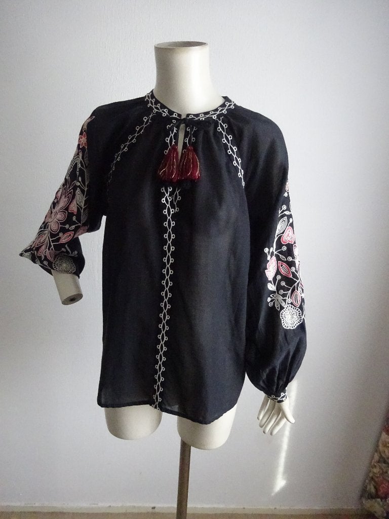 Summum blouse mt 34, Kleding | Dames, Summum Woman, Verzenden, Zwart, Zo goed als nieuw