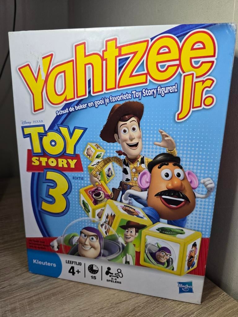 Disney Yahtzee JR. Toy Story 3 spel, Ophalen of Verzenden, Gebruikt