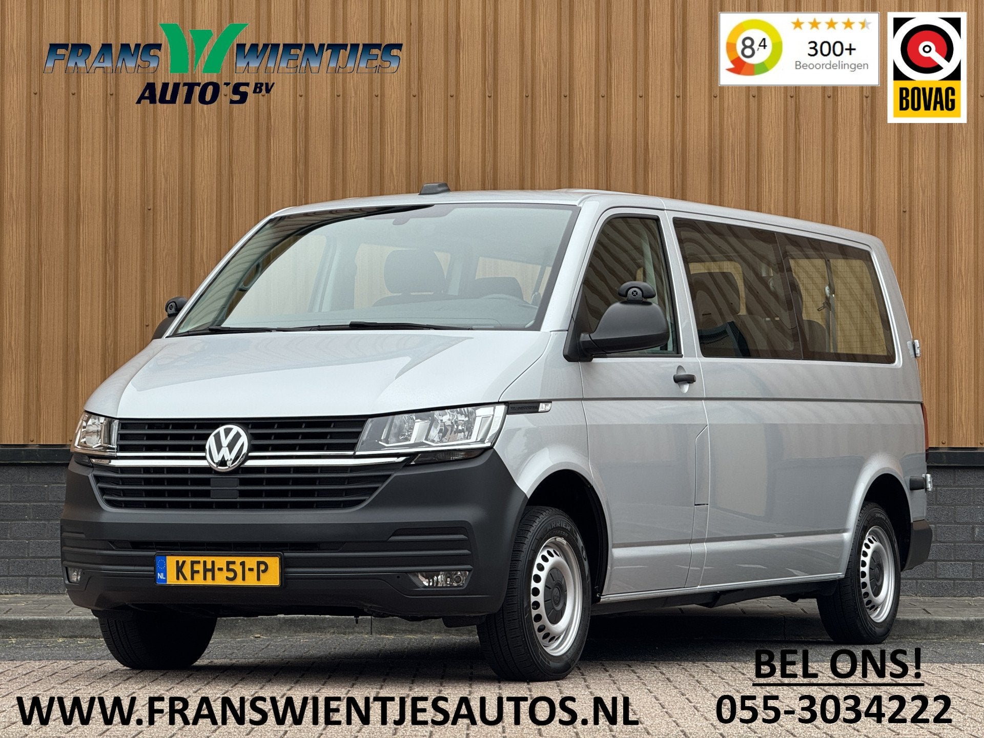 Volkswagen Transporter Kombi 2.0 TDI L2H1 Comfortline | 8 Pe, Auto's, Voorwielaandrijving, Stof, Gebruikt, 150 pk