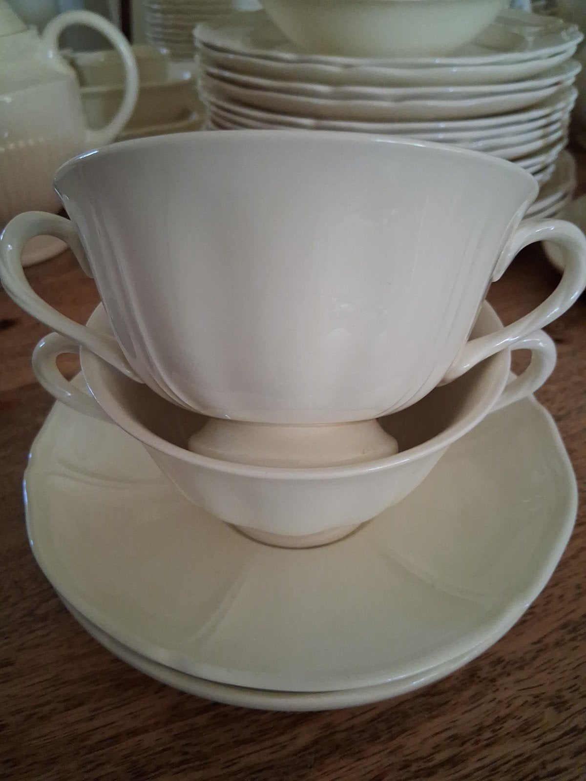 Wedgwood Queens Plain Soepkommen, Ophalen, Zo goed als nieuw, Porselein, Kom(men)