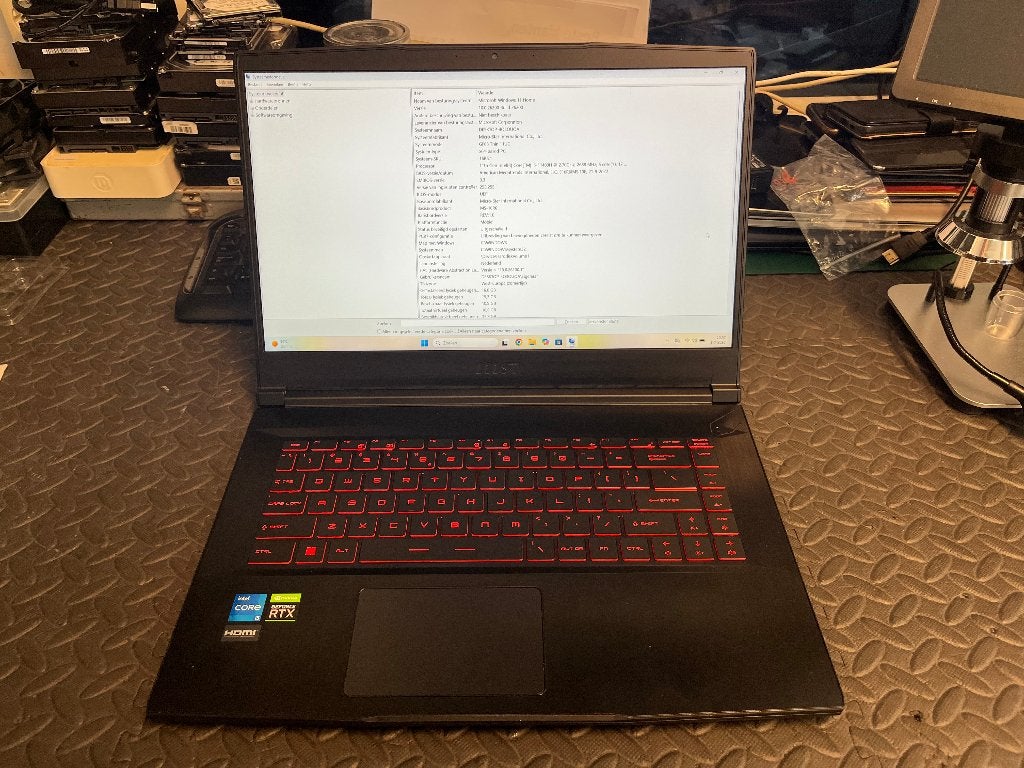 MSI GF63 Thin U11 Gaming Laptop, Gebruikt, Gaming, Met videokaart, 16 GB