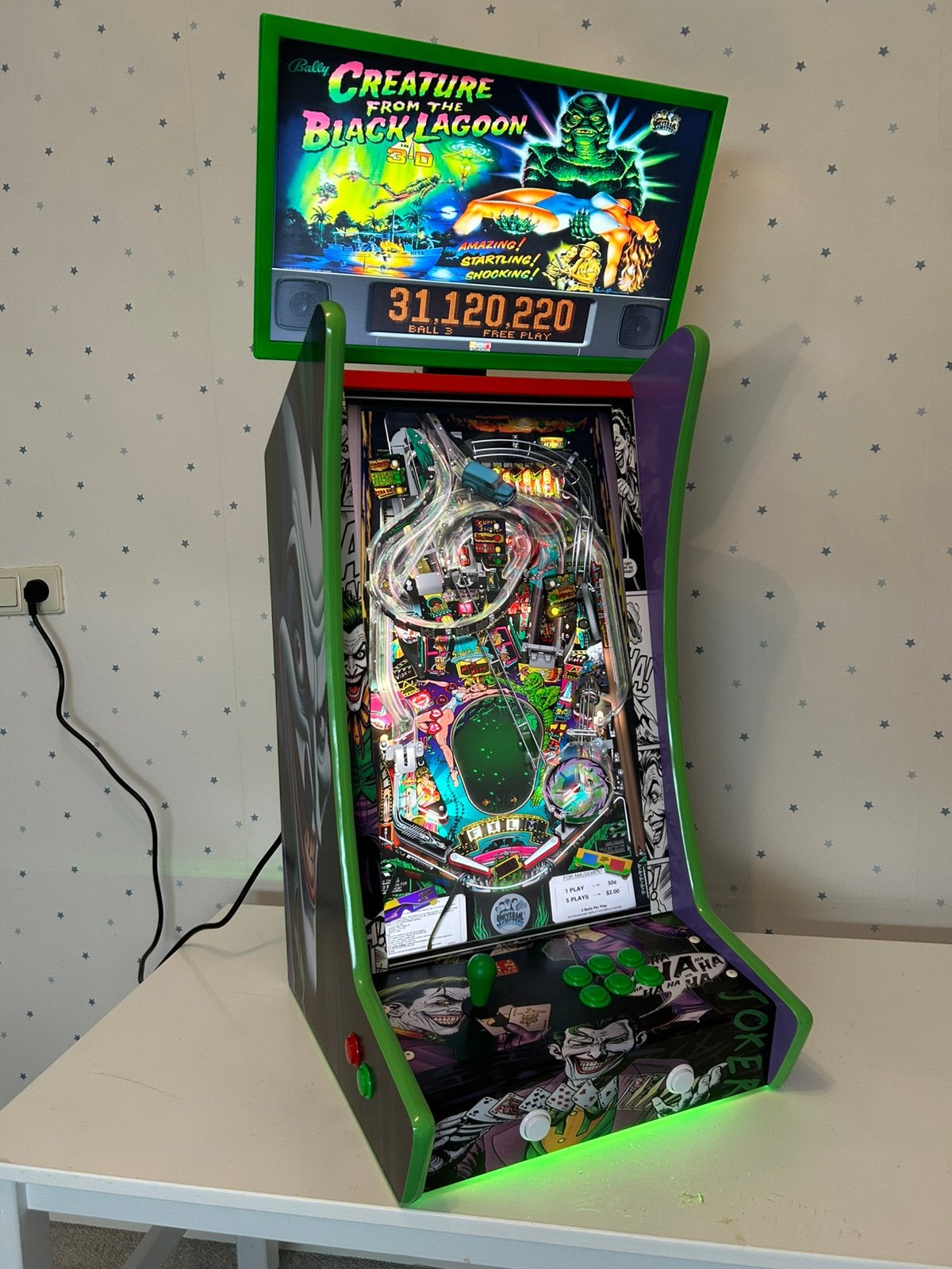Verticale digitale flipperkast/arcade kast, Verzamelen, Ophalen, Zo goed als nieuw