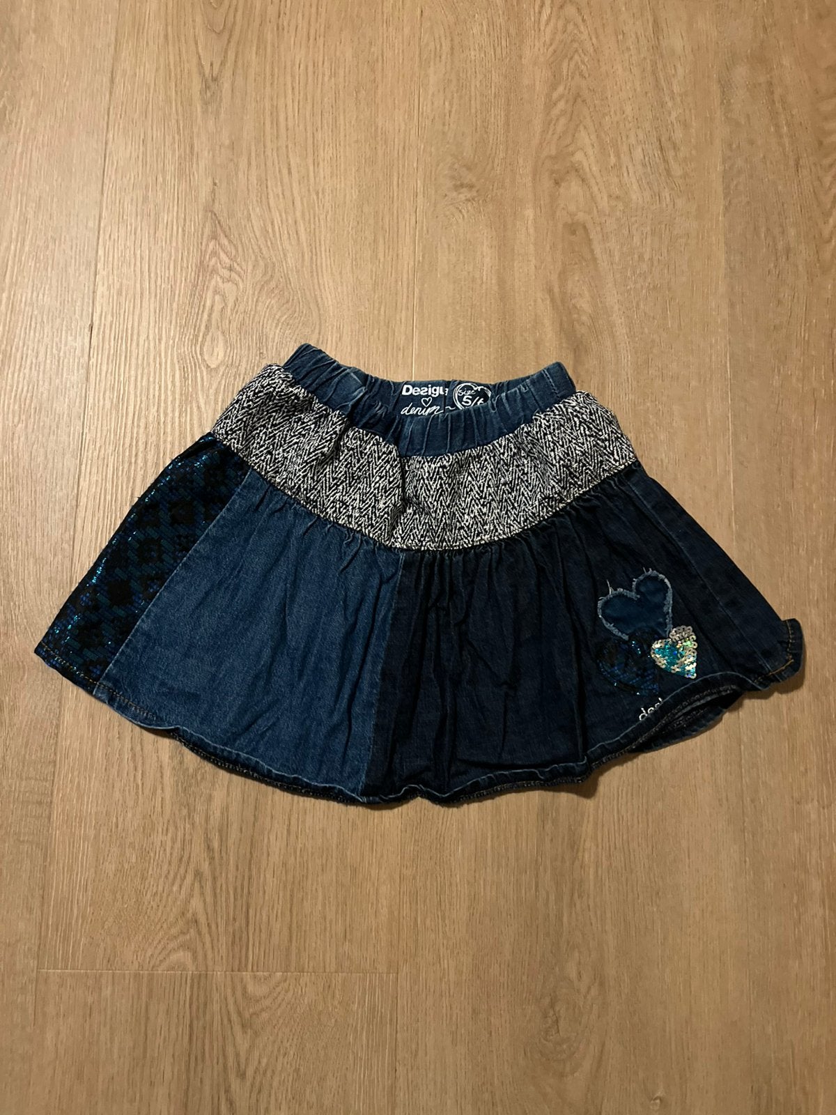 Rok meisje maat 110 / 116 Desigual spijkerstof, Kinderen en Baby's, Kinderkleding | Maat 110, Ophalen of Verzenden, Zo goed als nieuw