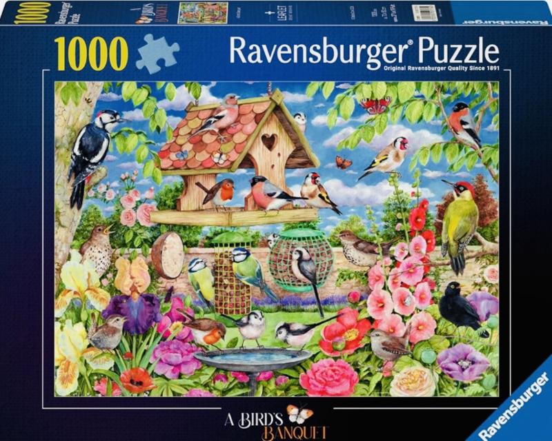 Ravensburger - The Bird Table - 1000 stukjes, Ophalen of Verzenden, 500 t/m 1500 stukjes, Nieuw, Legpuzzel