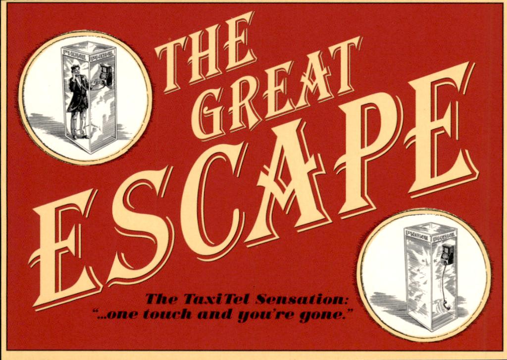 promotiekaart, the great escape, PTT telecom, Verzenden, 1980 tot heden, Ongelopen, Overige thema's