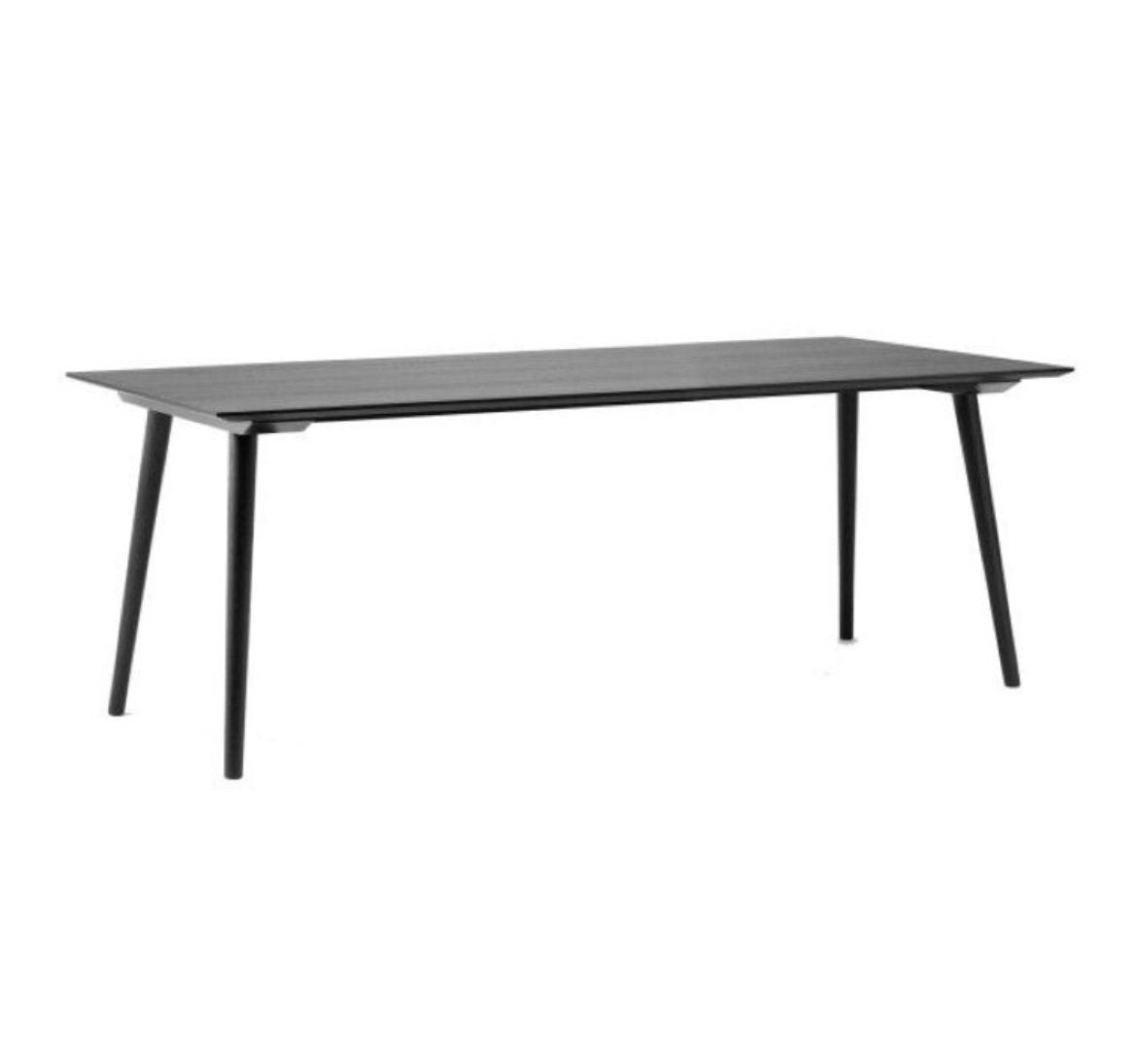 Stijlvolle zwarte eettafel van &Tradition, Ophalen, Gebruikt, 200 cm of meer, 50 tot 100 cm
