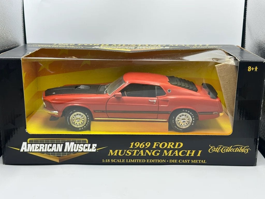 Gezocht Diecast Model Ford Mustang Mach 1 1969 Rood 1:18, Ophalen of Verzenden, Auto
