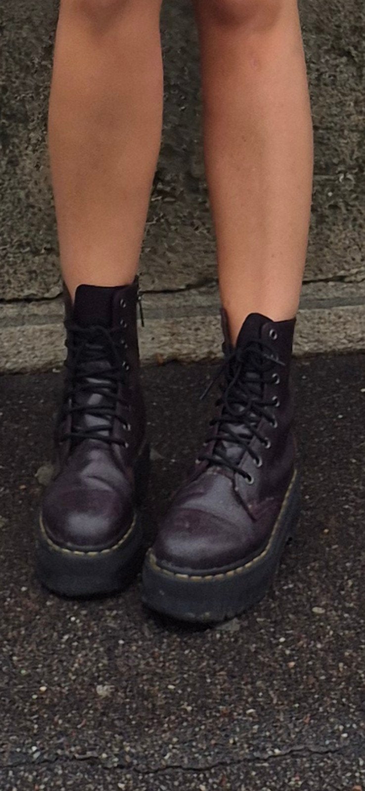 Gedragen Dr Martens Bordeaux rood Maat 39, Ophalen, Lage of Enkellaarzen, Dr. Martens, Gedragen