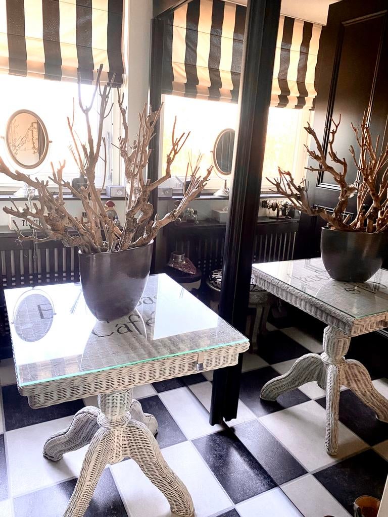 Rivièra Maison East side café tafel, Huis en Inrichting, Tafels | Eettafels, Ophalen, Zo goed als nieuw, Rechthoekig, 50 tot 100 cm