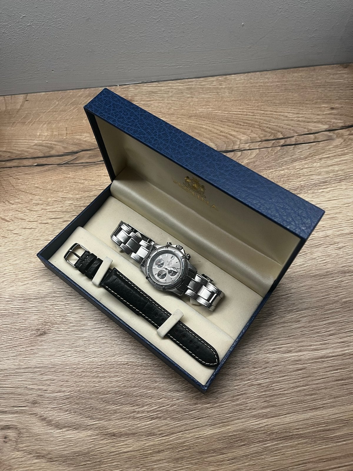 Festina Chronograaf Horloge met Extra Leren Bandje, Overige merken, Staal, Polshorloge, 1960 of later