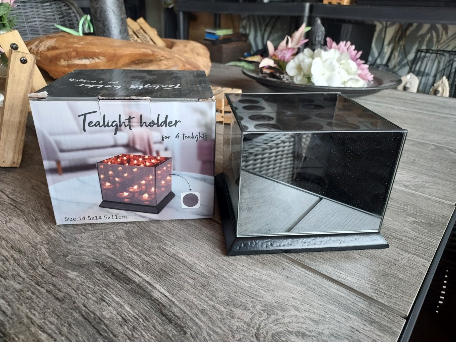 Partij Theelicht houders voor 4 waxinelichtjes, Ophalen, Nieuw, Overige materialen, Minder dan 25 cm