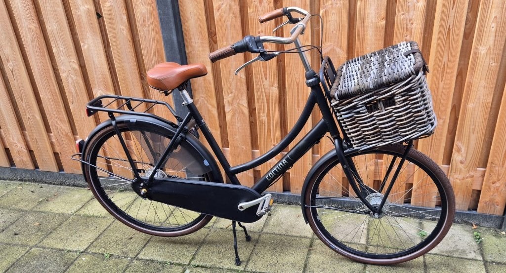Cortina U4 Transportfiets, Fietsen en Brommers, Gebruikt, Versnellingen, 56 cm of meer, Trommelrem