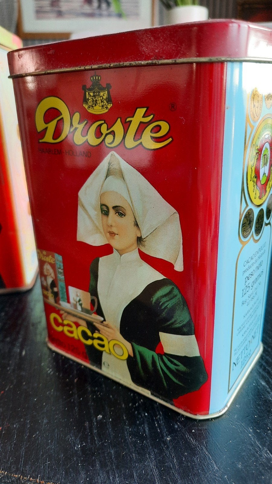Vintage Droste Cacao Blik - Haarlem Holland, Ophalen of Verzenden