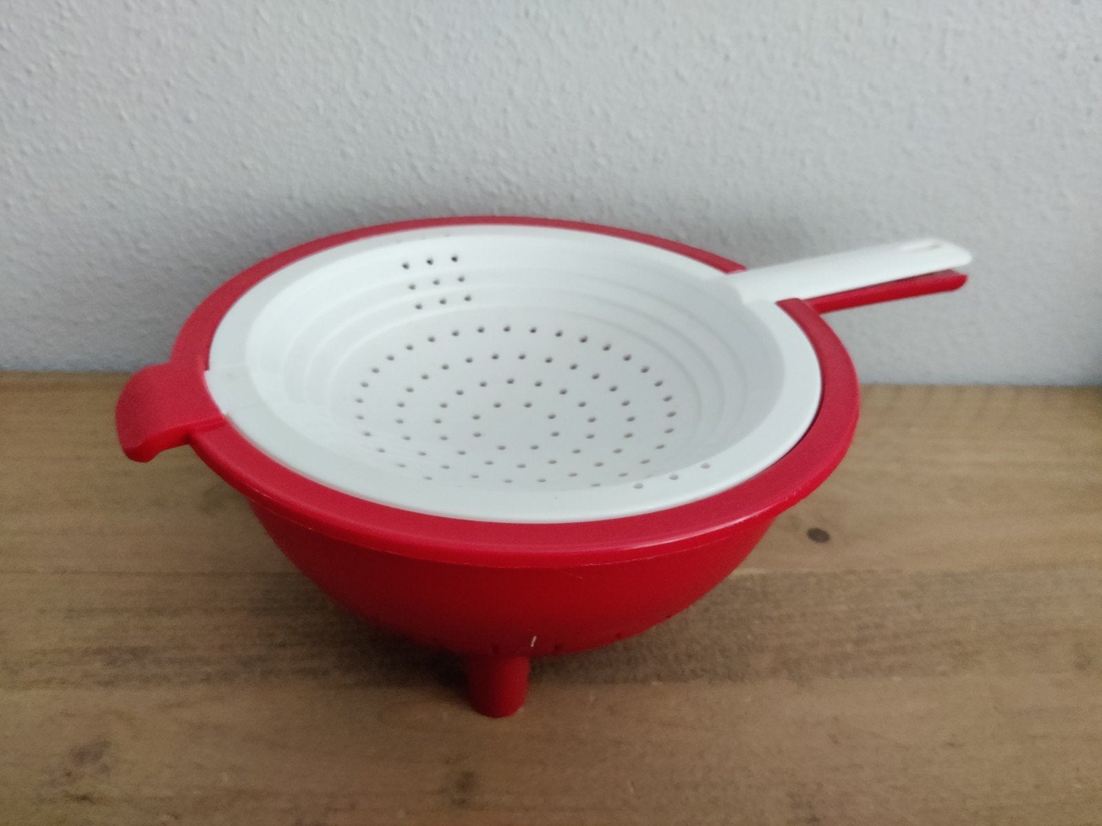 Tupperware Duo Vergiet - Rood en Wit, Ophalen of Verzenden, Zo goed als nieuw, Rood, Overige typen