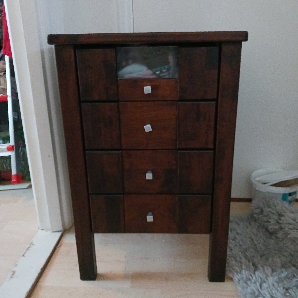 Nachtkastje, Huis en Inrichting, Slaapkamer | Nachtkastjes, Ophalen, Gebruikt, Minder dan 45 cm, 55 tot 70 cm
