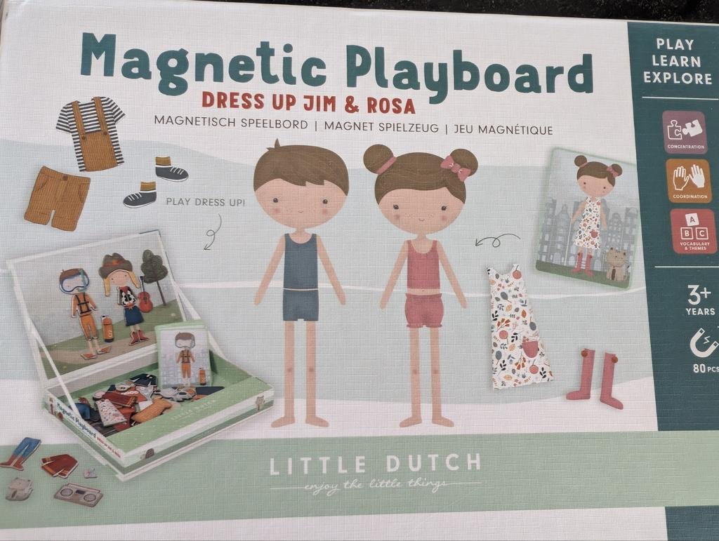 Little Dutch Magnetisch Speelbord Jim & Rosa, Ophalen