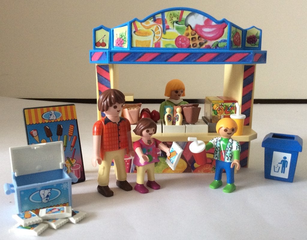 playmobil 5555 snoepkraam, Kinderen en Baby's, Gebruikt, Complete set, Overige typen, Ophalen of Verzenden
