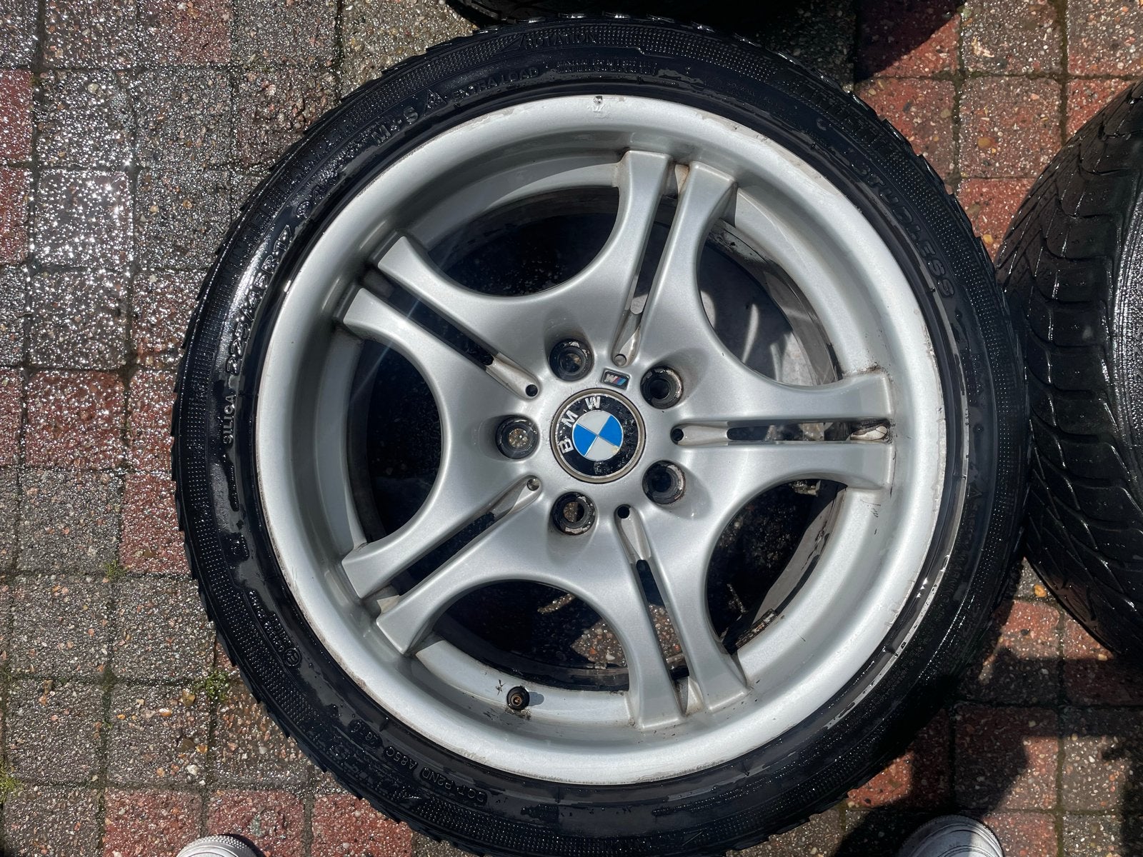 BMW E46 Style 68 Velgen met Banden 17 inch, Ophalen, Gebruikt, Banden en Velgen, 17 inch