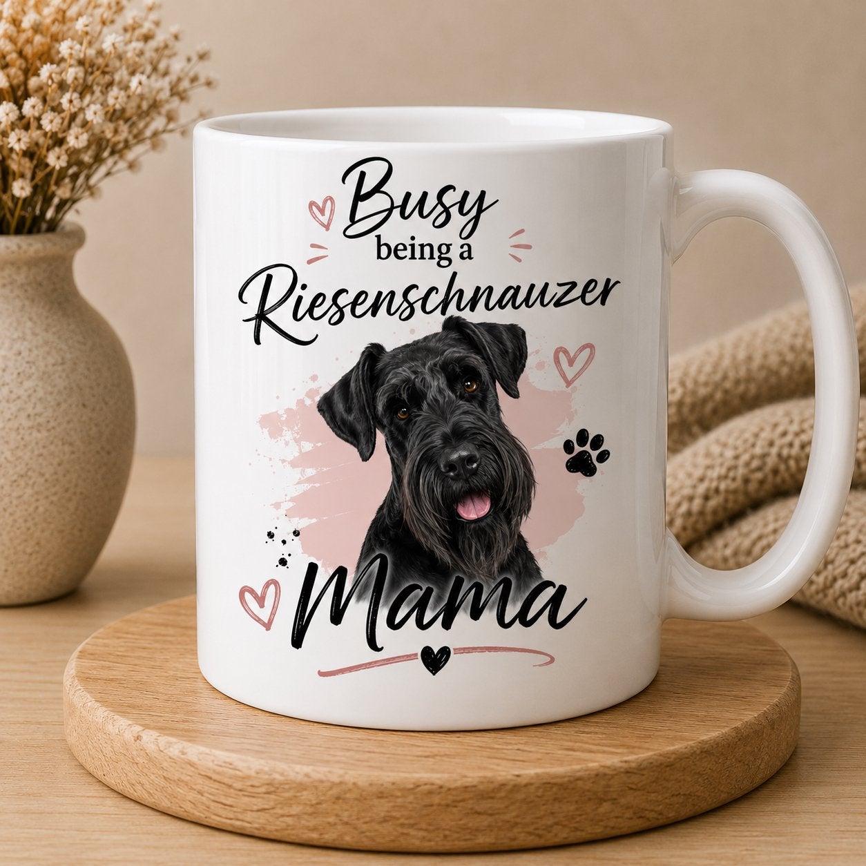 Busy being a Riesenschnauzer Mama - Mok, Verzenden, Nieuw