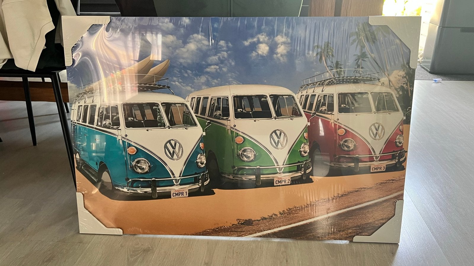 schilderij VW busjes - Nieuw in verpakking, Ophalen, 50 – 75, Nieuw, Schilderij