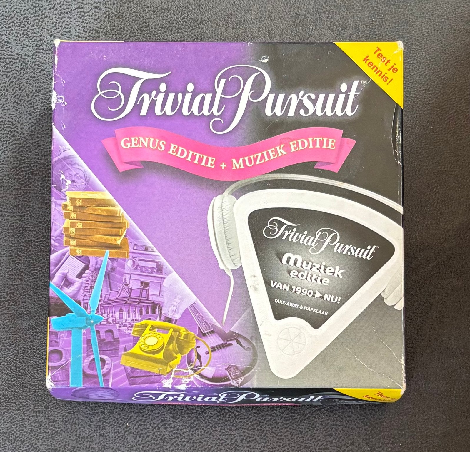 Trivial pursuit mini editie - Genus editie + muziek editie, Ophalen of Verzenden, Zo goed als nieuw