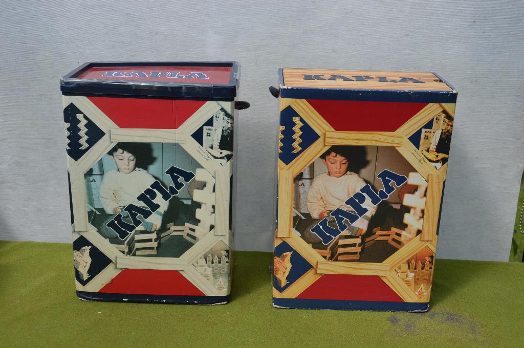2 Kapla 200 boxen/ dozen + boekjes met voorbeelden 400 plank, Kinderen en Baby's, Ophalen of Verzenden, Gebruikt, Overige typen
