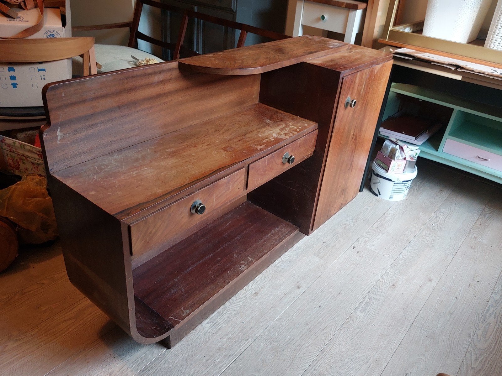 Uniek Art Deco/Amsterdamse School Dressoir/Kaptafel, Ophalen