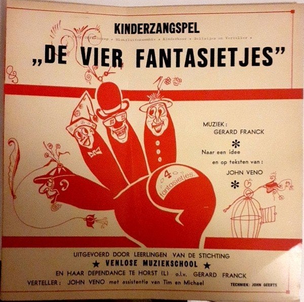 Telstar L.P. (1977) Kinderzangspel - De Vier Fantasietjes., LP, Gebruikt, Ophalen of Verzenden, Levenslied of Smartlap