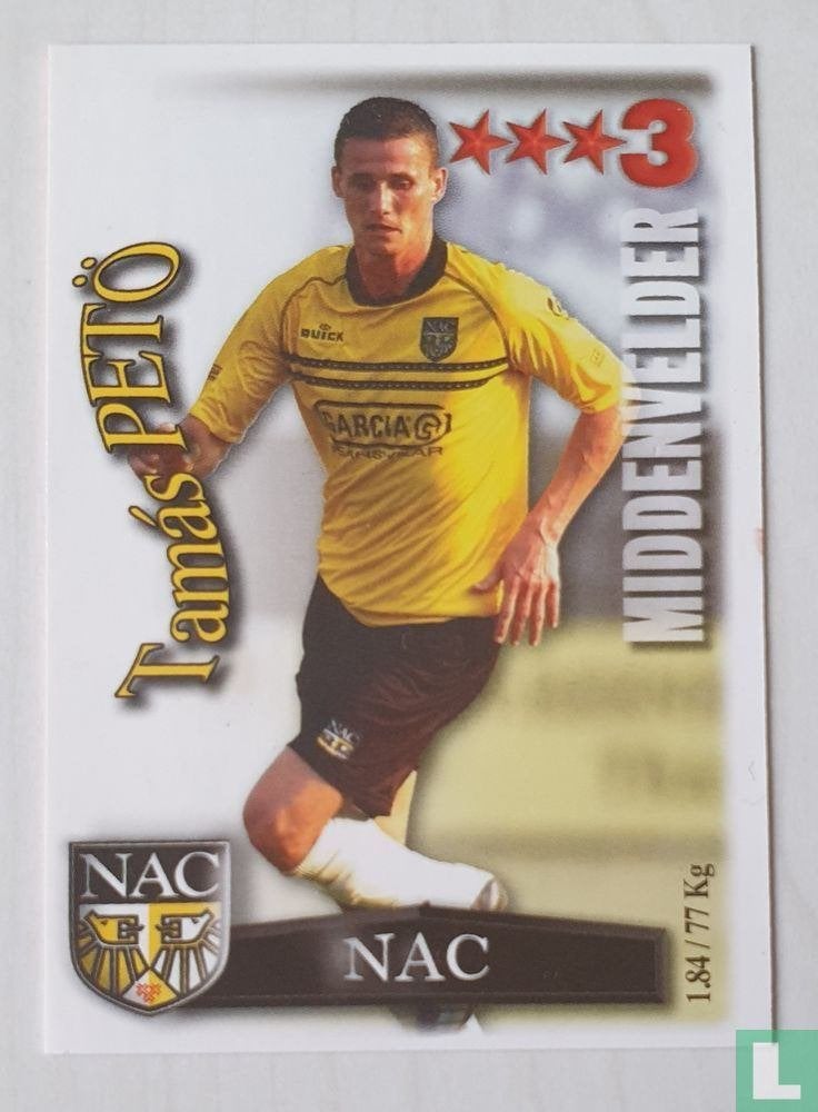 All Stars 2003 NAC - Tamás Petö, Ophalen of Verzenden, Zo goed als nieuw, NAC Breda, Spelerskaart