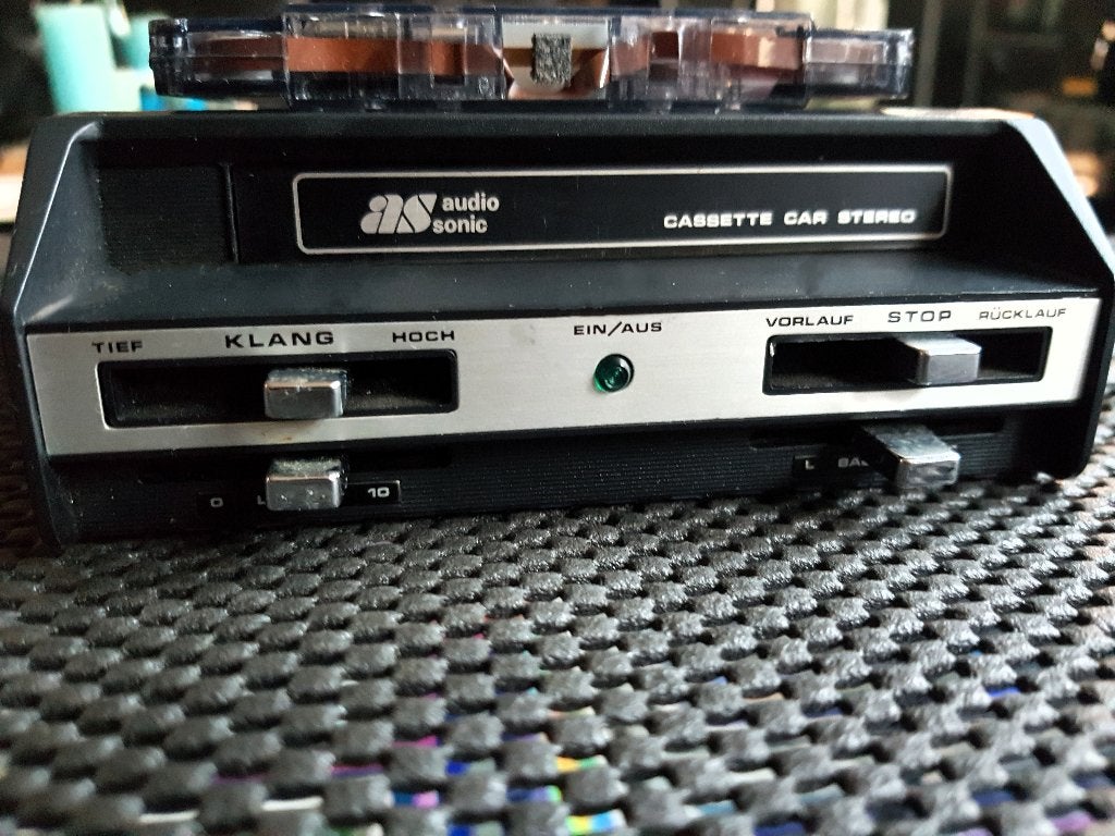 vintage klassieke Audio Sonic auto cassettespeler jaren80, Ophalen of Verzenden, Gebruikt