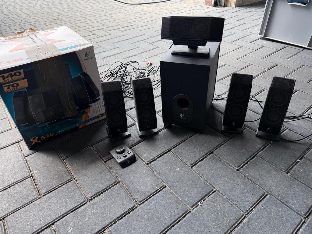 Logitech X-540 5.1 Surround Sound Speakerset, Overige merken, Gebruikt, Verzenden, 60 tot 120 watt