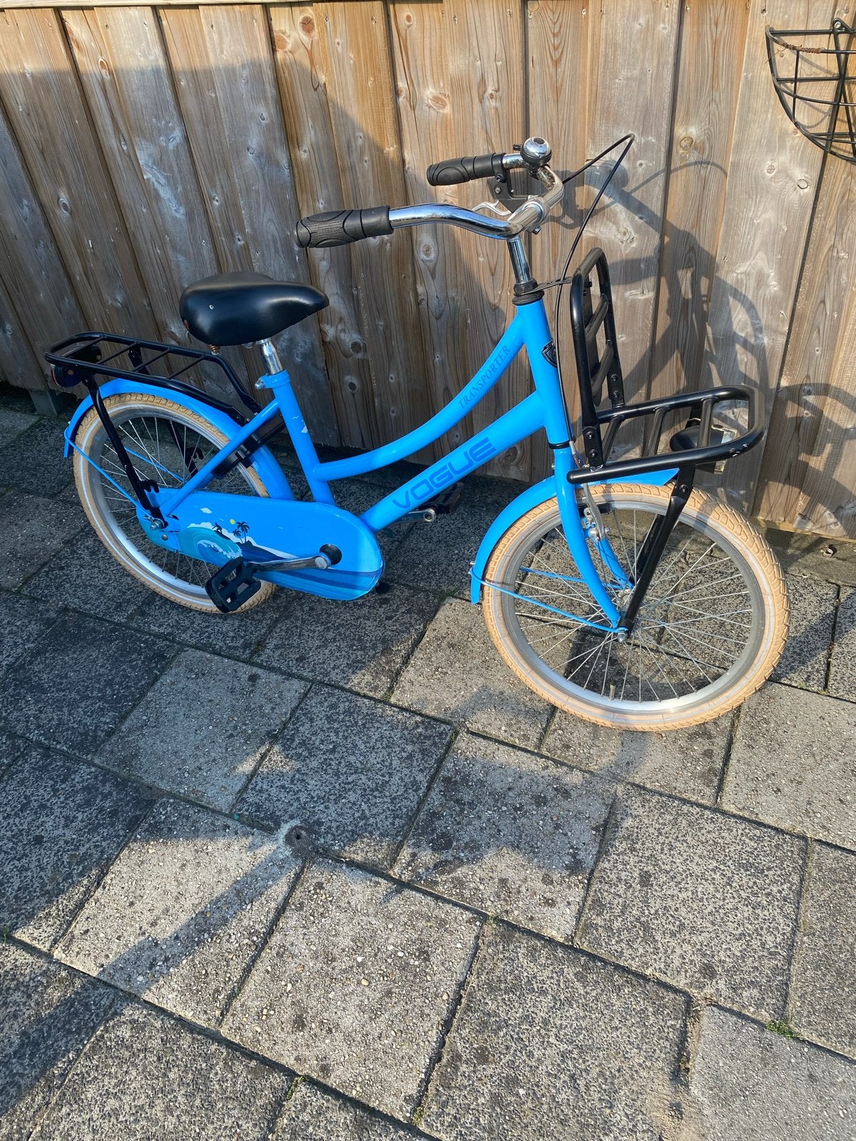 Vogue Transporter kinderfiets - Blauw - 20 inch, Ophalen, Gebruikt, Velgrem, 20 inch of meer