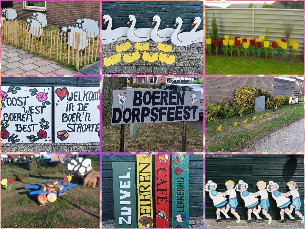 Straatversiering Boerendorpsfeest/boerderijdieren te huur, Ophalen, Gebruikt, Overige