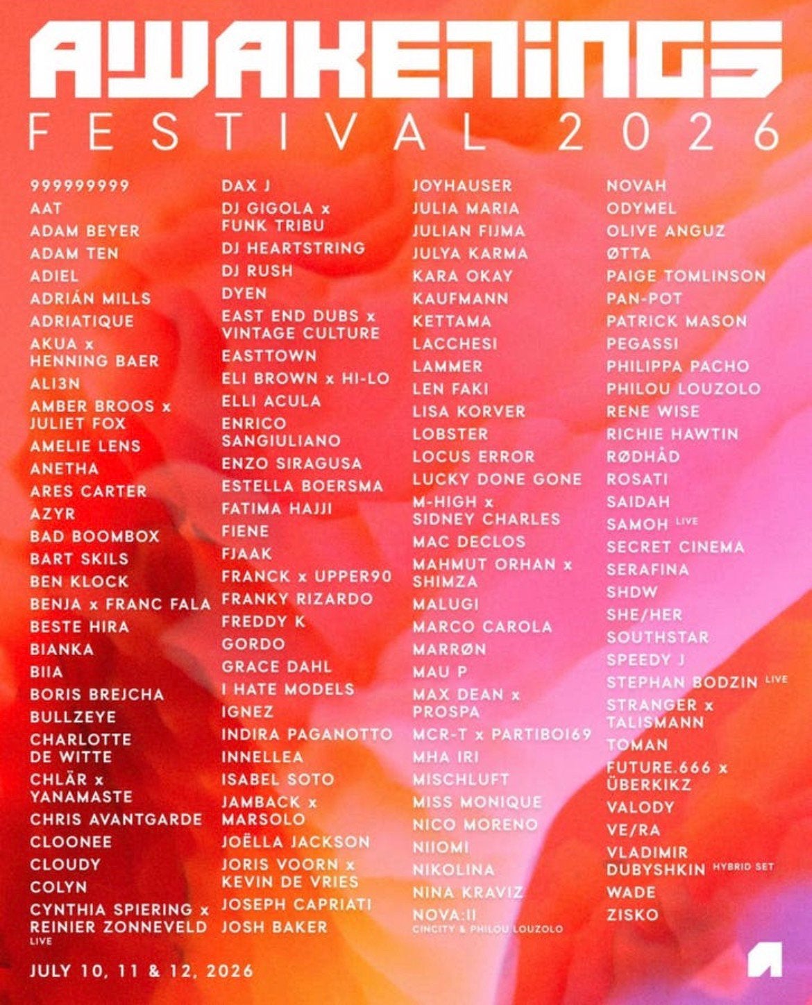 Awakenings weekend + grand camping ticket, Eén persoon
