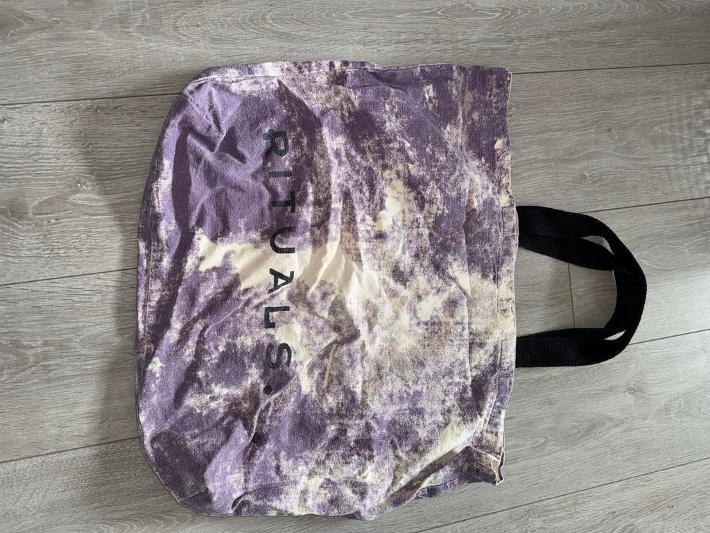 Rituals Tote Bag - Paars/Wit, Ophalen of Verzenden, Gebruikt, Paars, Overige typen