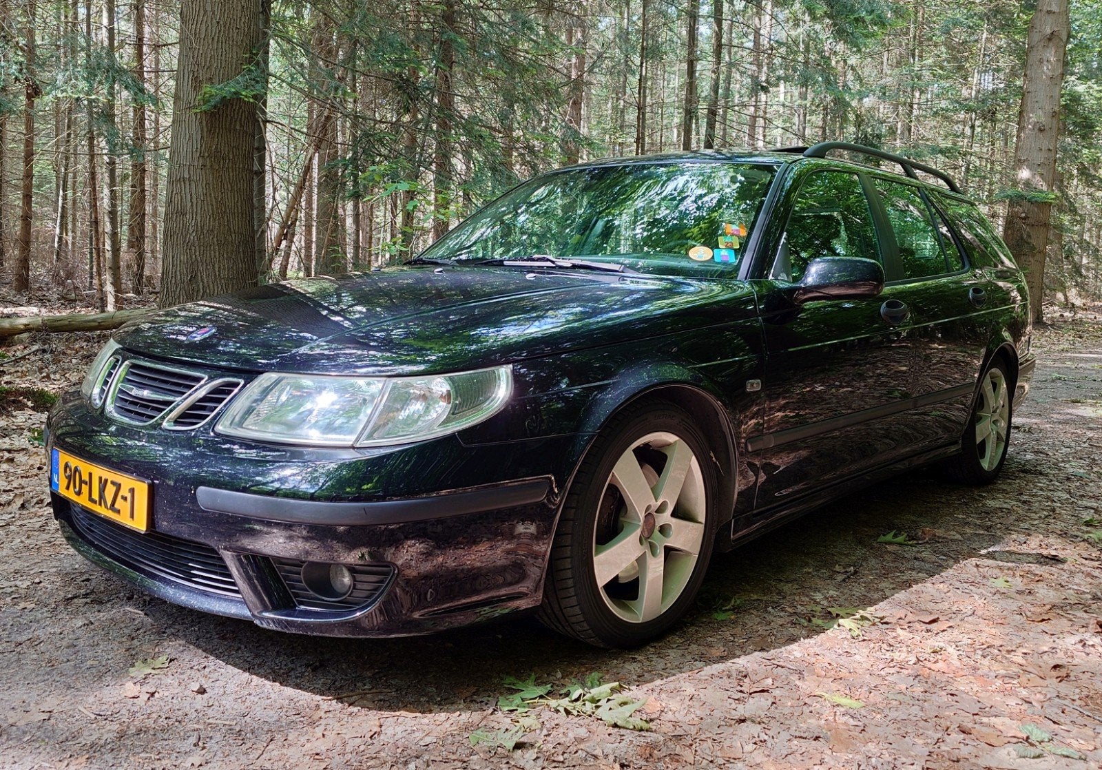 Saab 9-5 2.3 Turbo Aero VOLLEDIGE HISTORIE | Schuifdak, Auto's, Saab, 1800 kg, Zwart, 4 cilinders, Zwart
