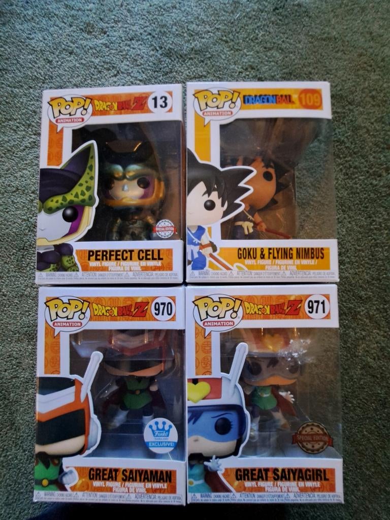 5 x dragon ball Z funko's, Verzamelen, Ophalen of Verzenden, Nieuw